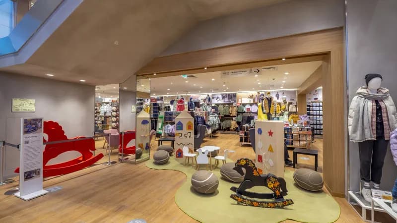 Детская зона в Uniqlo